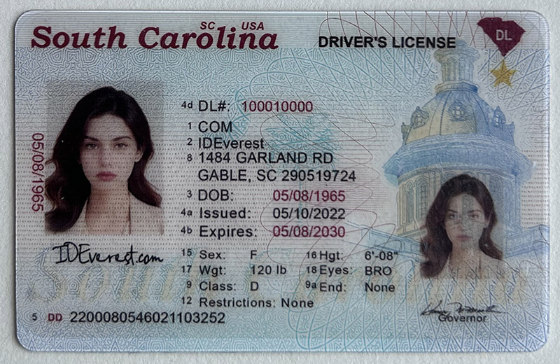 South Carolina Fake ID